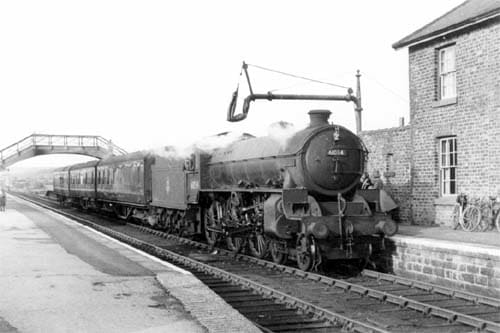 Battersby on the last day of operations to Picton, 14th June, 1954. Class B1 61034 'Chiru' of Stockton mpd (51E) awaits the 'off' with a train for Picton