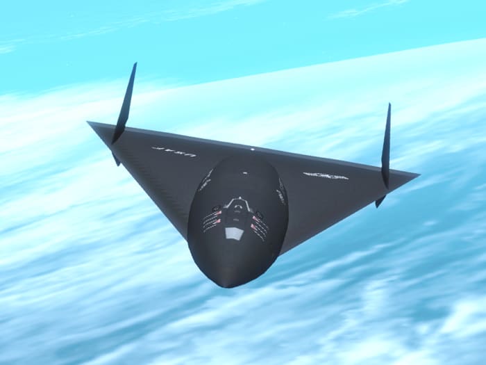 The secret Aurora space plane has been rumored to exist since the early 80s and uses zero point energy propulsion system.