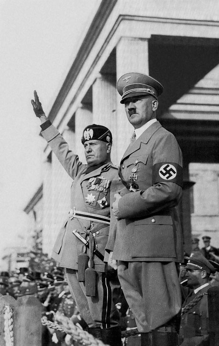 On October 25, 1936, an alliance was declared between Italy and Germany which came to be known as the Rome-Berlin Axis. Italy would become one of Nazi Germany's closest allies.