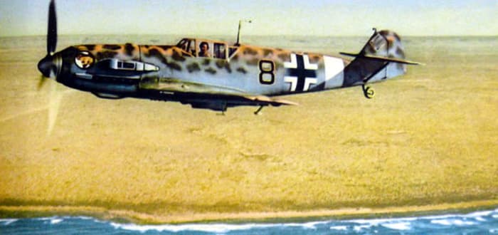 Me109 in Africa at the beginning the German Air Force had control of the skies above the battlefield.