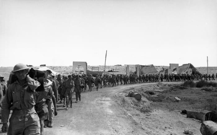 Over 30,000 British troops would surrender to Rommel's Africa Korps when Tobruk fell to the Germans.