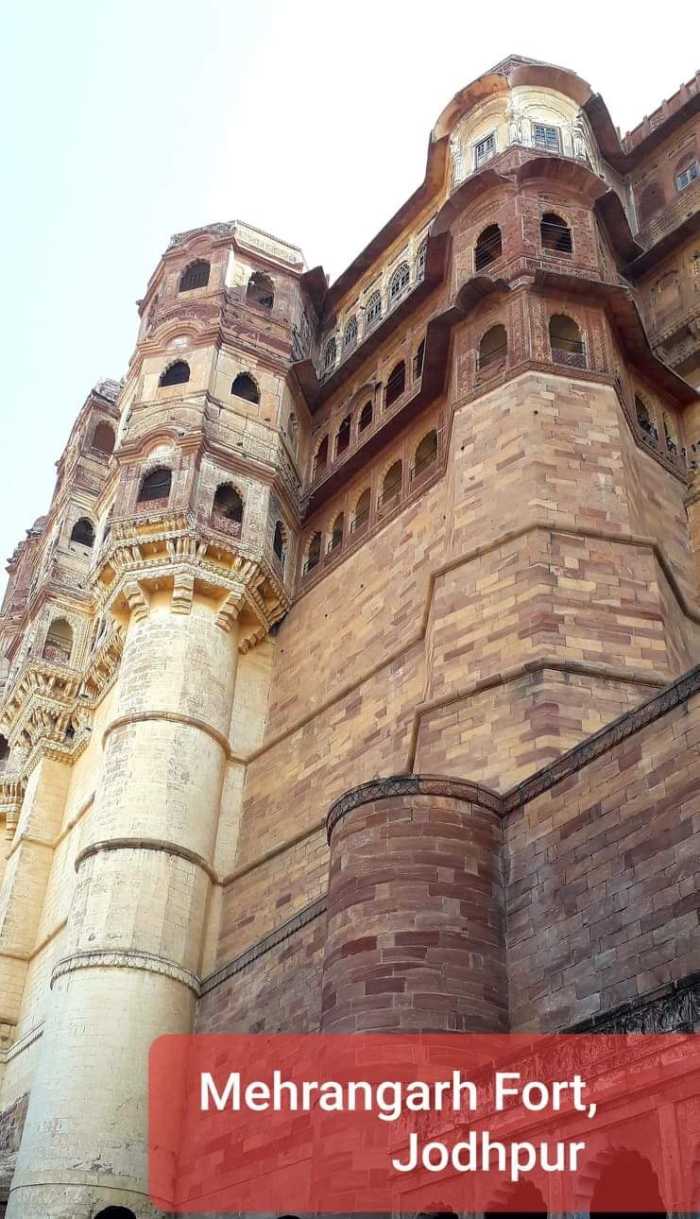 The Mehrangarh Fort, Jodhpur, Rajasthan, India—This is just a small portion of the enormous, majestic Fort