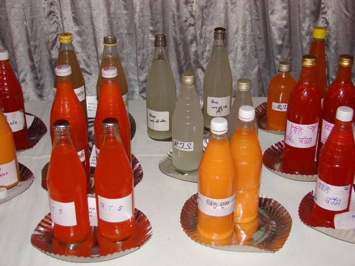 Kinnow products like kinnow juice, kinnow crush, kinnow squash