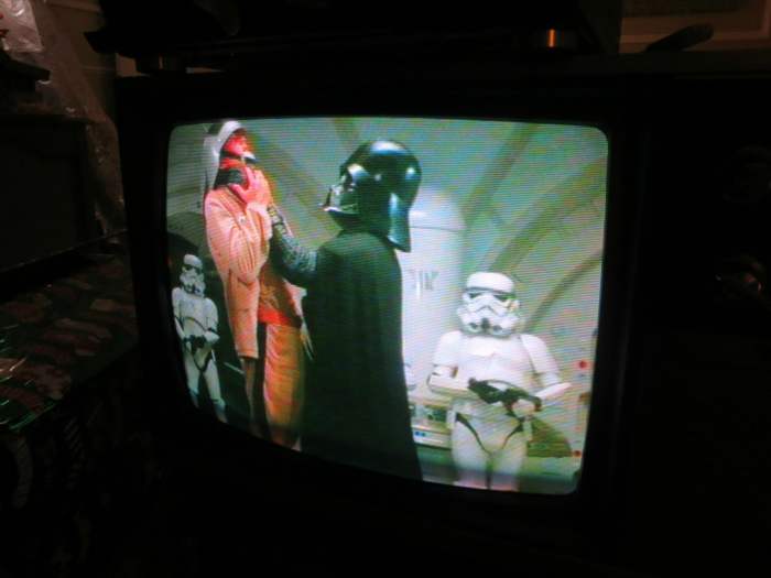 In the world of today, Darth Vader would Choke Someone who Messed with his Quasar Television. Just look at the amazing color and you should hear the sound.