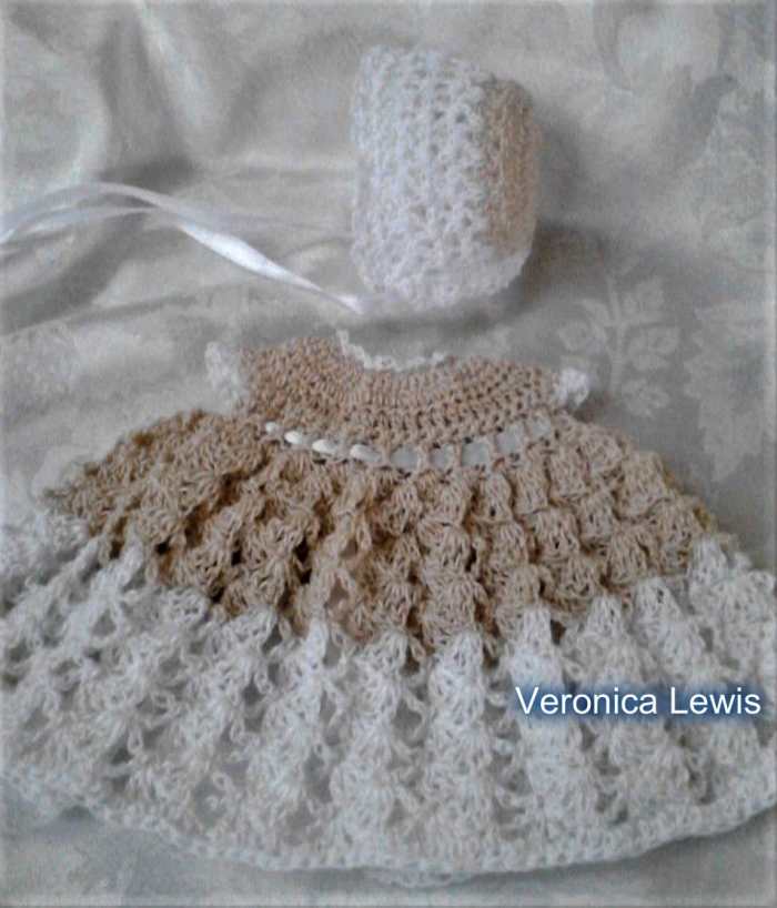 Free Crochet Doll Dress Pattern for Micro Preemie & OOAK Clay Babies