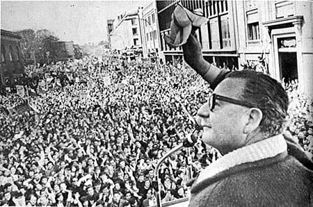 ALLENDE THE SOCIALIST PROMISED HOPE AND CHANGE AND FREE HEALTH CARE FOR ALL IN CHILE MAKING HIM A MESSIAH FIGURE