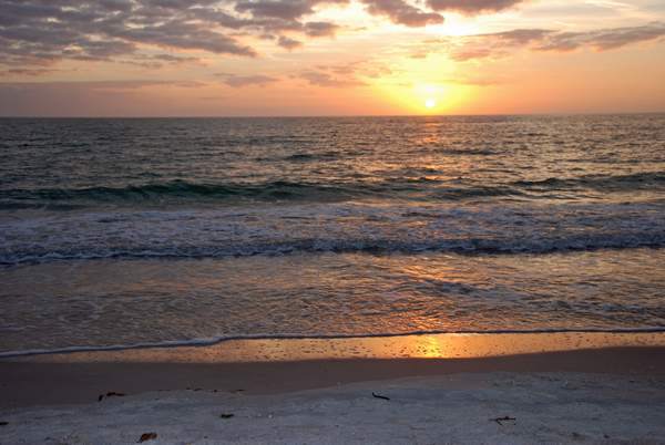You will find beautiful Sunsets in Florida almost every day. This one was taken on St. Petersburg beach.
