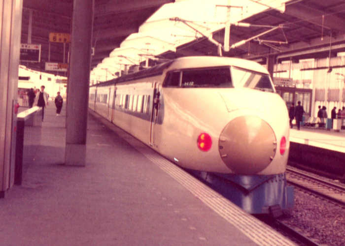 Modern Japanese Movies Frequently Involve Their Trains -- like this Shinkansen "Bullet Train" pulling out from Tokyo's Shimbashi Station.
