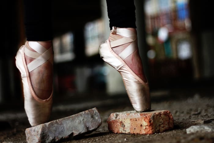 While pointe shoes that are properly fitted can provide amazing support and balance, worn pointe shoes can be dangerous and should be replaced immediately.