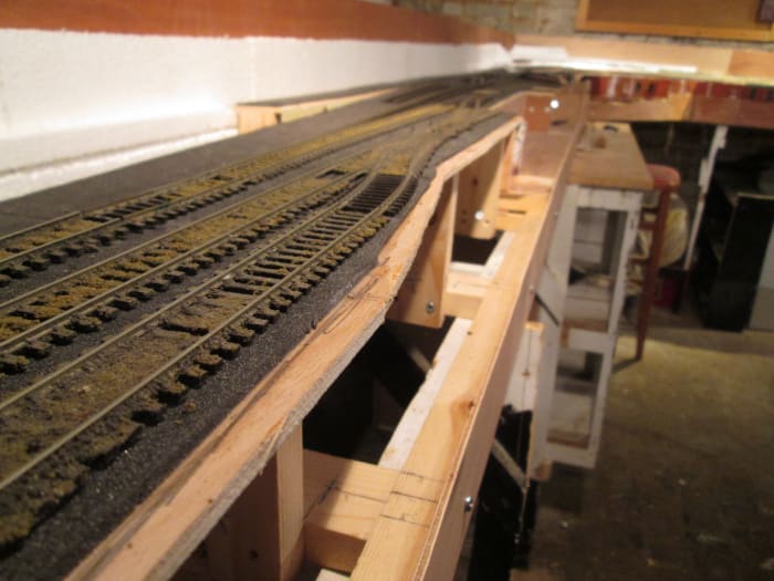 ...And back along Unit 4 to corner Unit 3. On the right is the beginnings of the coal and lime cells (beyond the coal cells looking in this direction)