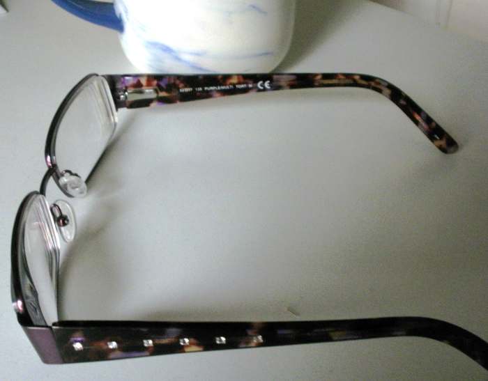 These stylish glasses with encrusted jewels are hiding a dark secret. They are creating a blind spot in your viewing area.