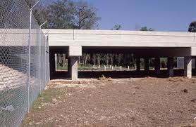 An underpass used to funnel the panthers under the hi-way instead of crossing in traffic.