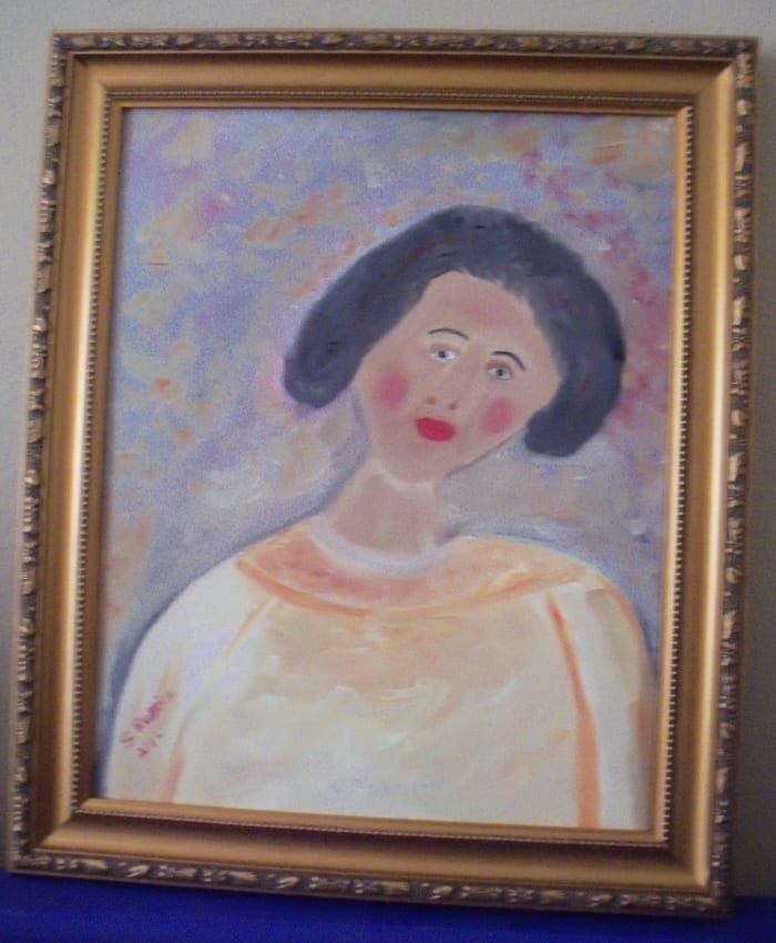 My camera cannot do justice to this beautiful painting. It was given to me as a "surprise" Christmas gift, 2013. I'm honored to own this genuine work, by a genuine artist.