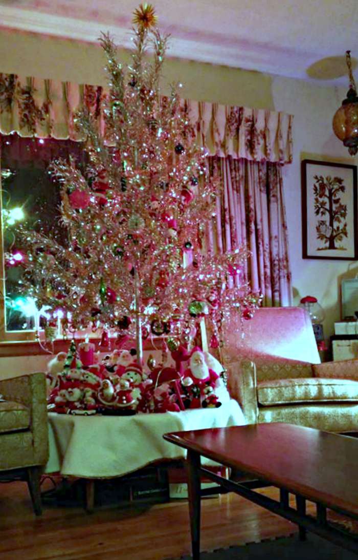 The Amazing 1960 Silver Bright Aluminum Pom Pom Tree. Life was good back in the 1960s for the Aluminum tree business, and draperies were also great ...