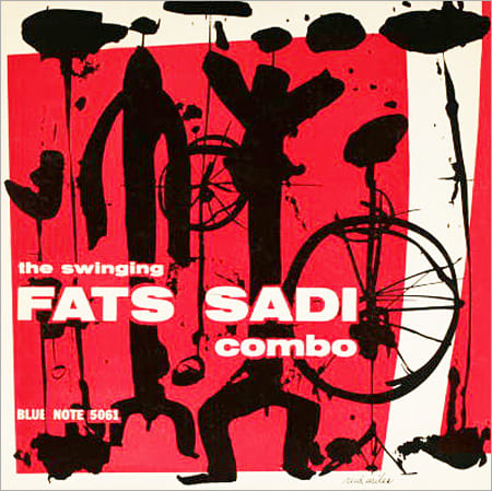 Fats Sadi Combo "The Swinging Fats Sadi" Blue Note Records BLP 5061 10" LP Vinyl Microgroove Record (1955) Album Cover Design by Reid Miles