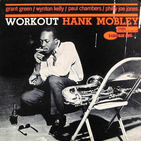 Hank Mobley "Workout" Blue Note Records 4080 12" LP Vinyl Record (1961) Album Cover Design by Reid Miles, Photo by Francis Wolff