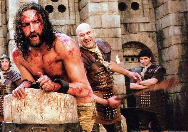 The Flagellation of Christ in Mel Gibson's controversial film The Passion of the Christ