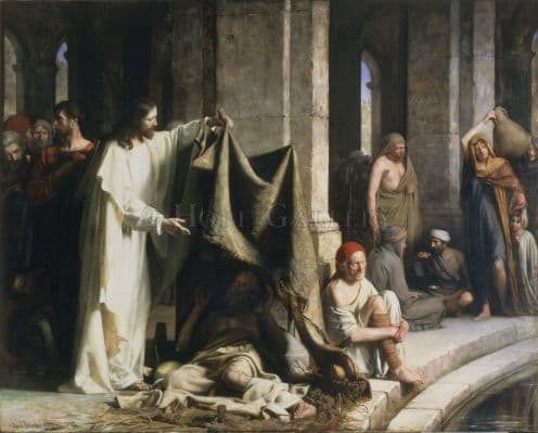 Bloch's "Christ Healing at the Pool of Bethesda" now permanently resides in BYU's Museum of Art in Provo Utah.
