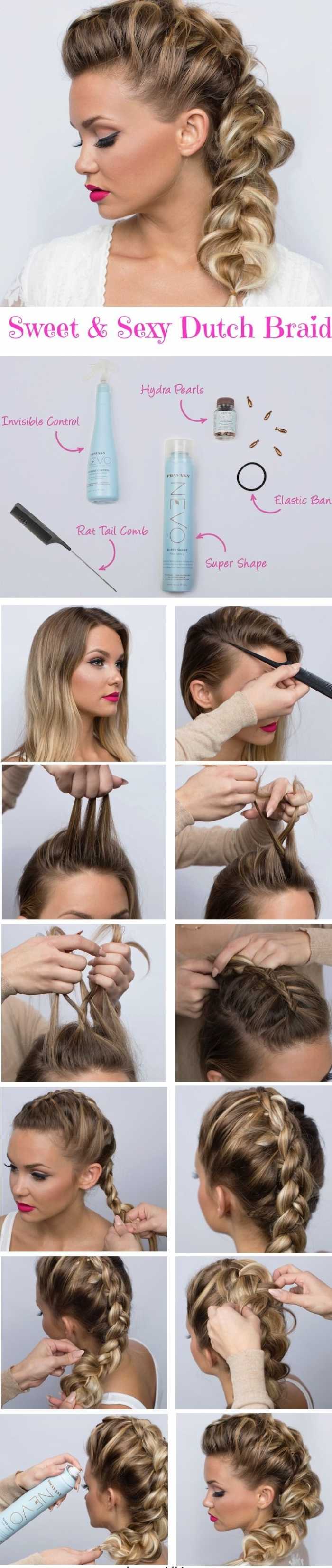 This sweet and sexy Dutch braid is perfect for brides as it has the perfect amount of detailing to stand out