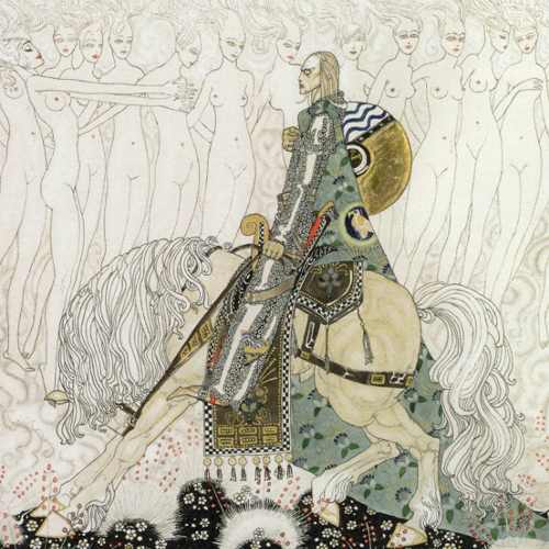 Here we show a portion of "Knight Olaf" by Kay Nielsen, an illustration inspired by a traditional Danish ballad.