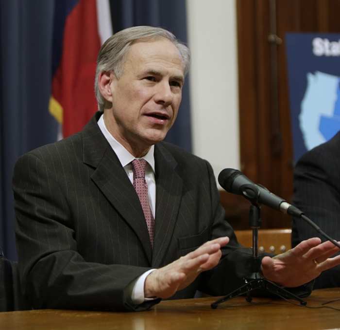 Texas Governor Greg Abbott shown at work. This week he rallied Texans to fight back after devastating Hurricane Harvey struck.