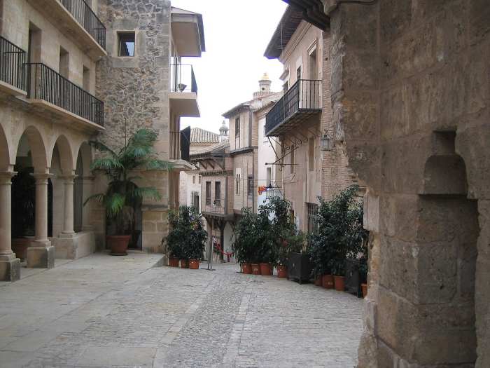 A tourist attraction called The spanish village(Pueblo Español) in Mallorca, Spain.