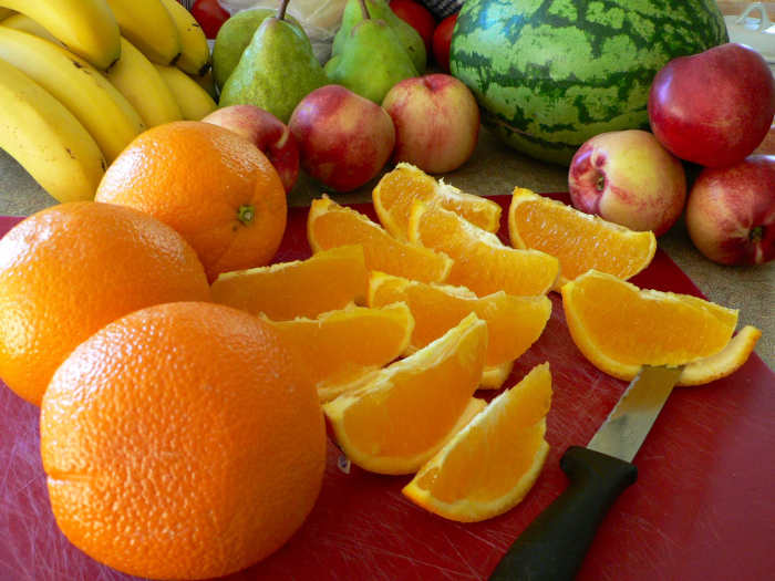 Citric fruits will act as hand cleansers.