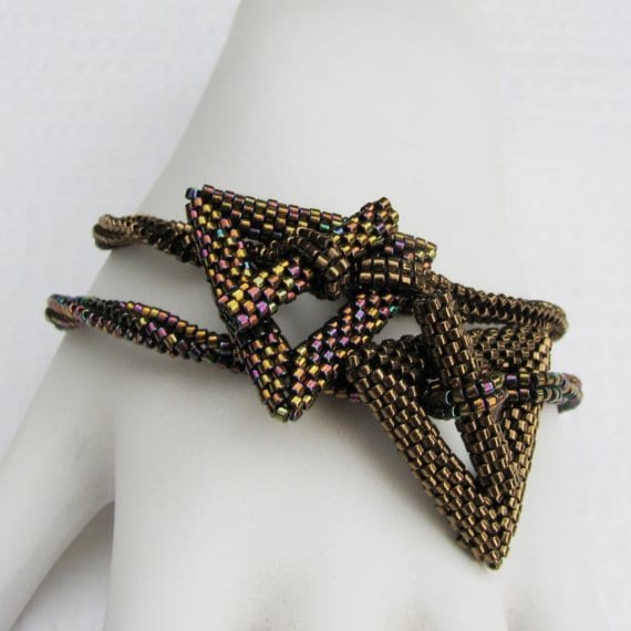 All different types of triangles make wonderful bracelet components.