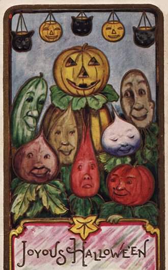 Halloween Veggie Faces