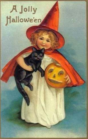 Little Witch Girl and her Black Cat