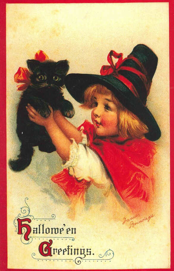 Little Red Witch and her Black Kitty Cat