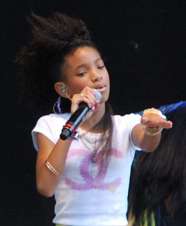 "Willow Smith 2011" by Joe WarminskyUploaded by MyCanon - Willow Smith. Licensed under Creative Commons Attribution 2.0 via Wikimedia Commons - http://commons.wikimedia.org/wiki/File:Willow_Smith_2011.jpg#mediaviewer/File:Willow_Smith_2011.jpg