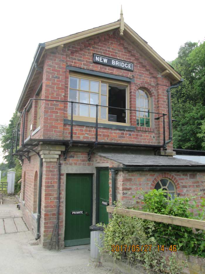 The signal cabin above is this type, Southern Division, North Eastern Railway. There were several variants, this has a round-topped window at the end of the building on the operating floor towards the back (New Bridge, Pickering, NYMR)