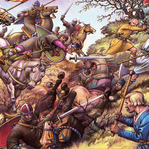 However cavalry could be cornered or ambushed in woodland or confined spaces - one such clash took place at the side of Caldbec Hill where it dipped into a ravine. The ravine went nowhere and the Normans were trapped, losing many to arrows or axes