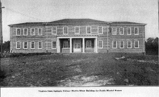 The Mastin-Minor building at the Colony was built in 1913 to house men and women who were "feeble-minded".