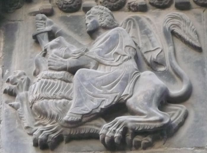 The honey in the carcass of the lion also connects us with John the Baptist who was said to have lived on locust and wild honey
