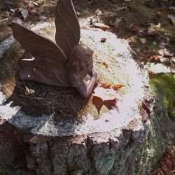 I call these tree stump gnome homes, but I imagine a fairy would fancy them as well or even some pixies.