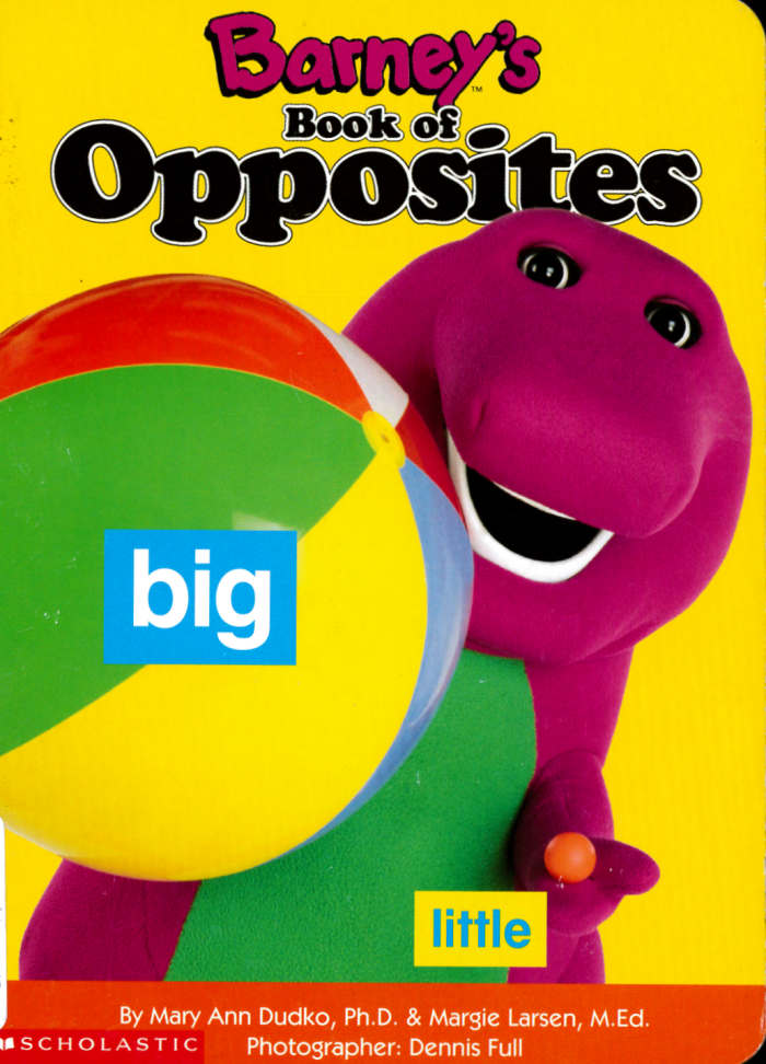 In this delightful book, Barney and Baby Bop help children understand them. Full color. Written by Mary Ann Dudko, and Margie Larsen, and photographed by Dennis Full ... Barney Publishing, 1994 Lyons Partnership.