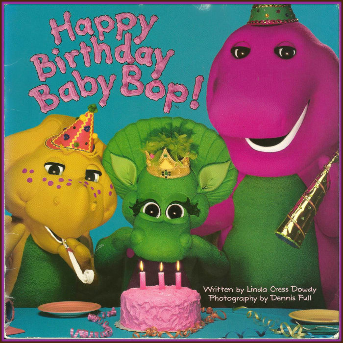They play games, open presents, have cake, and much more! ... The story characters are Barney, Baby Bop and BJ ... This book was included in Barney's Sharing & Caring Treasury.