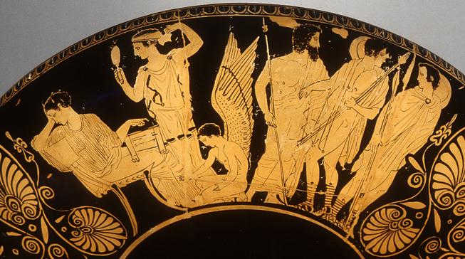 Depiction of emotions at the parting--Andromache stressing her total dependence on her husband but advising him as an equal; Hector