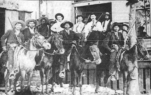 The Choctaw Nation Light horsemen, who helped preserve the laws throughout the nation similar to the U.S. Marshals