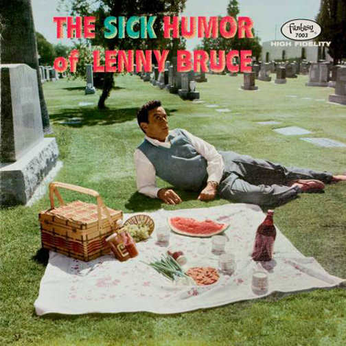 Lenny Bruce "The Sick Humor of Lenny Bruce" Fantasy Records 7003 12" LP Record, US Pressing (1958) Red Vinyl Record