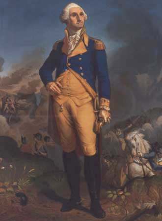 George worked with the English Army at first, but broke away for national Independence. In the book, Sally always called him "Young Washington." Patsy always called him "old man."