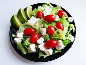 Just imagine that fresh salad with a scoop of cool, well seasoned chopped lobster meat-- a summer delight!