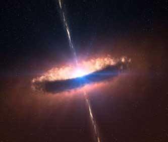 Astronomers have obtained the first image of a dusty disc closely encircling a massive baby star, providing direct evidence that massive stars form in the same way as their smaller brethren. This discovery, made thanks to a combination of ESO's teles