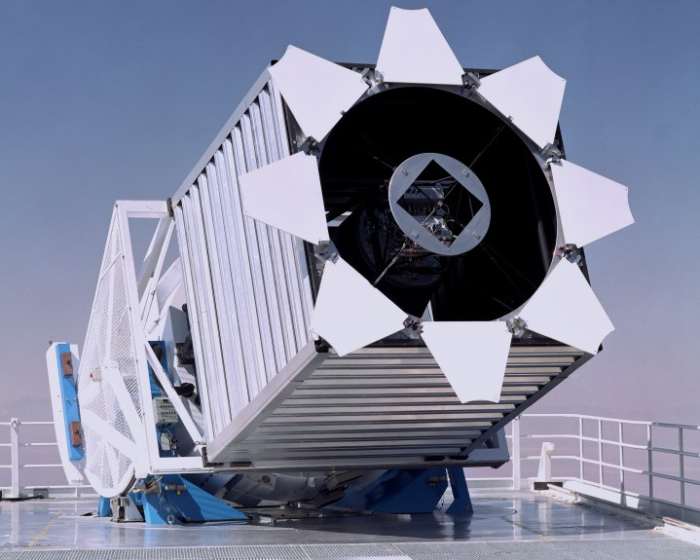 We describe the design, construction, and performance of the Sloan Digital Sky Survey telescope located at Apache Point Observatory. The telescope is a modified two-corrector Ritchey-Chrétien design with a 2.5 m, f/2.25 primary, a 1.08 m secondary, a