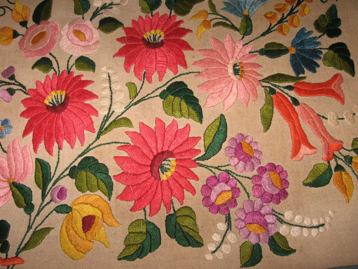 This is the last and only piece of grandmas work. It was meant to be a pillow, but my Mom made it into a picture instead, framed and protected behind glass.