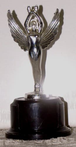 My only surviving ballet trophy, minus placard. Unfortunately, the others were either broken or lost in all the moving I did over the years.