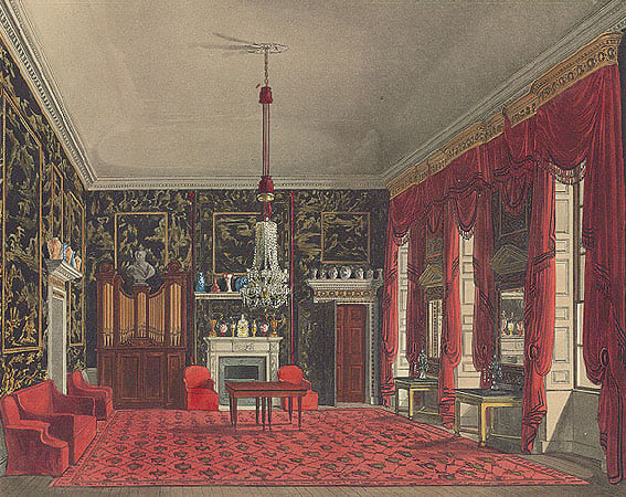 See: http://en.wikipedia.org/wiki/File:Pynequeensbreakfastroombuckinghamhouse_edited.jpg