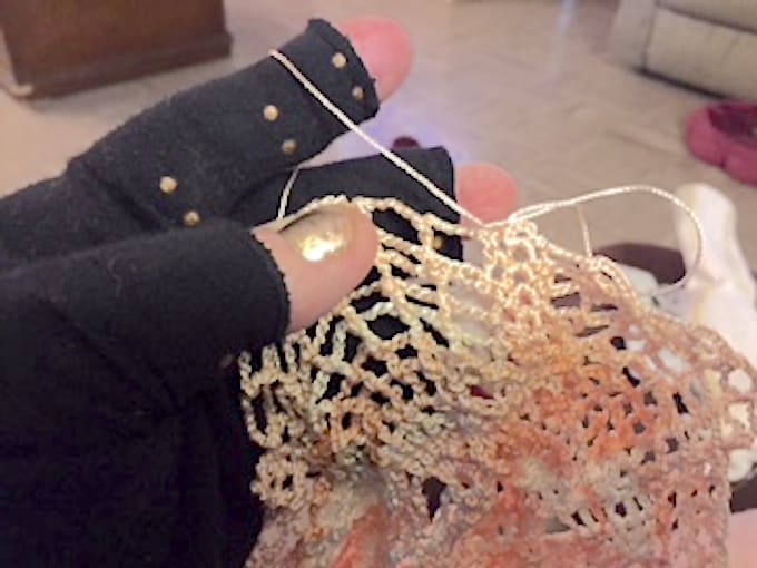 I won't let pain stop me from my crocheting! With one or more "helpers" like these copper gloves, I can keep doing what I love.